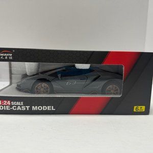 1:24 Lamborghini Centenario Diecast With Headlight & Taillight LED Gray